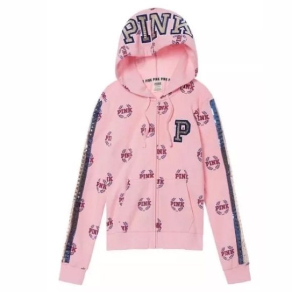 pink bling sweatshirt